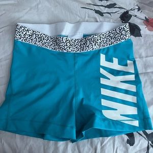 Blue Nike pro spandex in size s